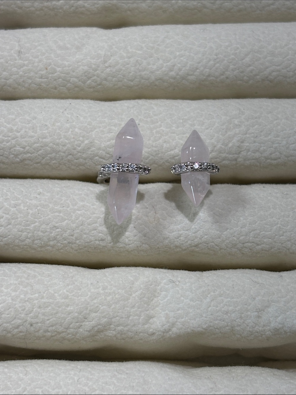 Iceland Dreams Genuine Pink Amethyst ring by Bomb Party size 7